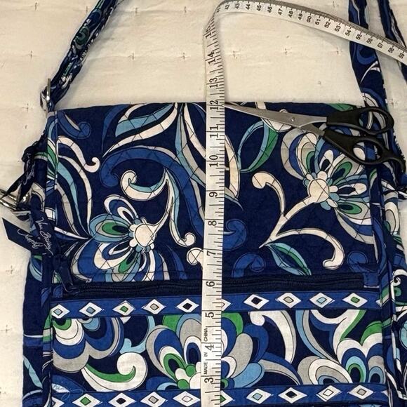 Vera Bradley Mediterranean Blue Messenger Bag - Picture 10 of 14